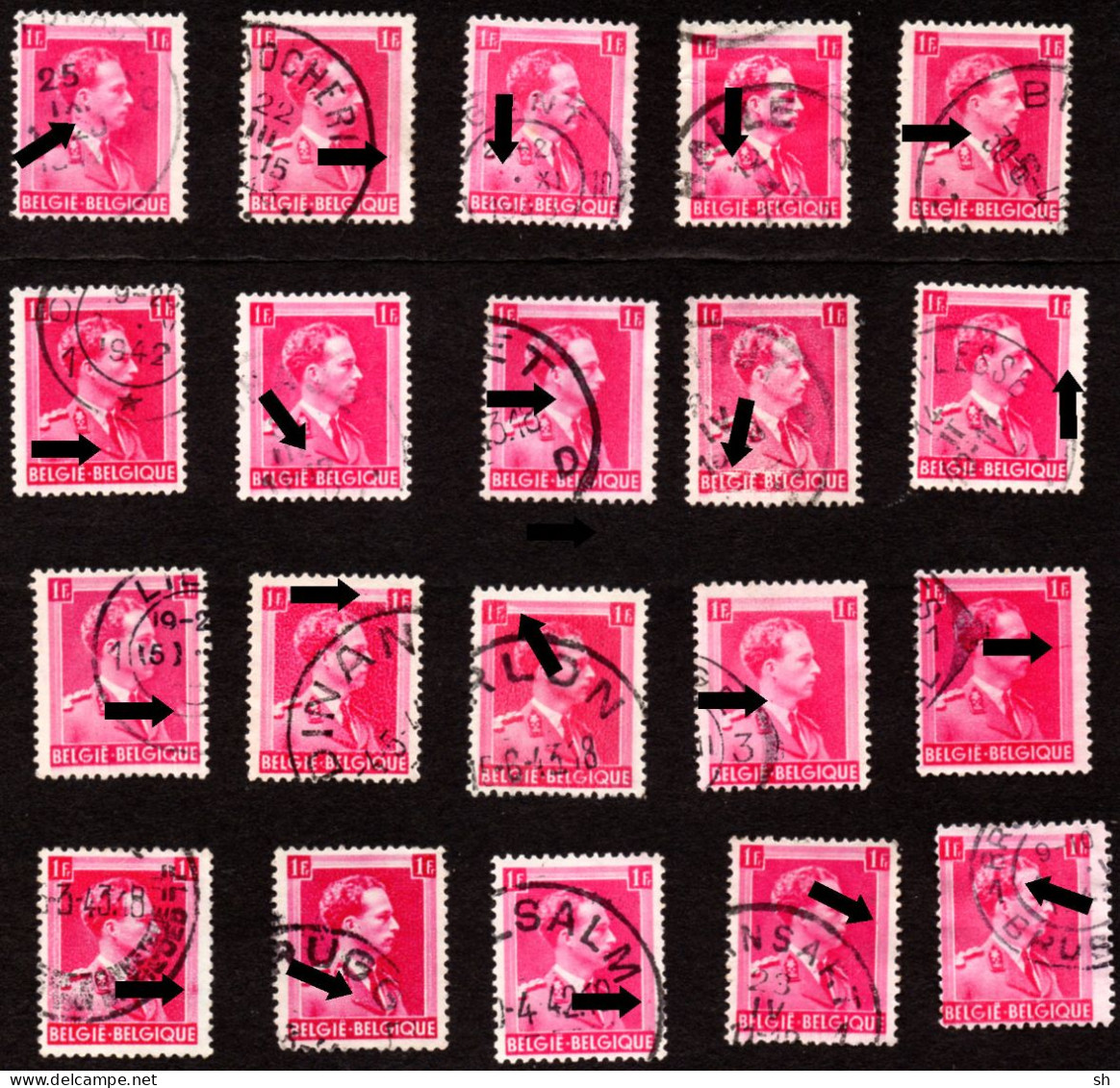 528 - Variétés - Varieteiten - 20 Timbres - 20 Zegels - Zonder Classificatie