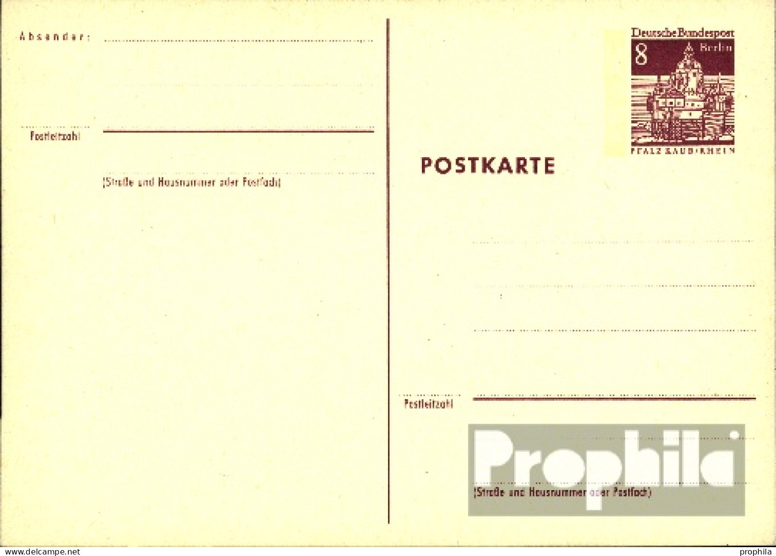 Berlin (West) P76 Amtliche Postkarte Gefälligkeitsgestempelt Gebraucht Dt. Bauwerke II - Other & Unclassified