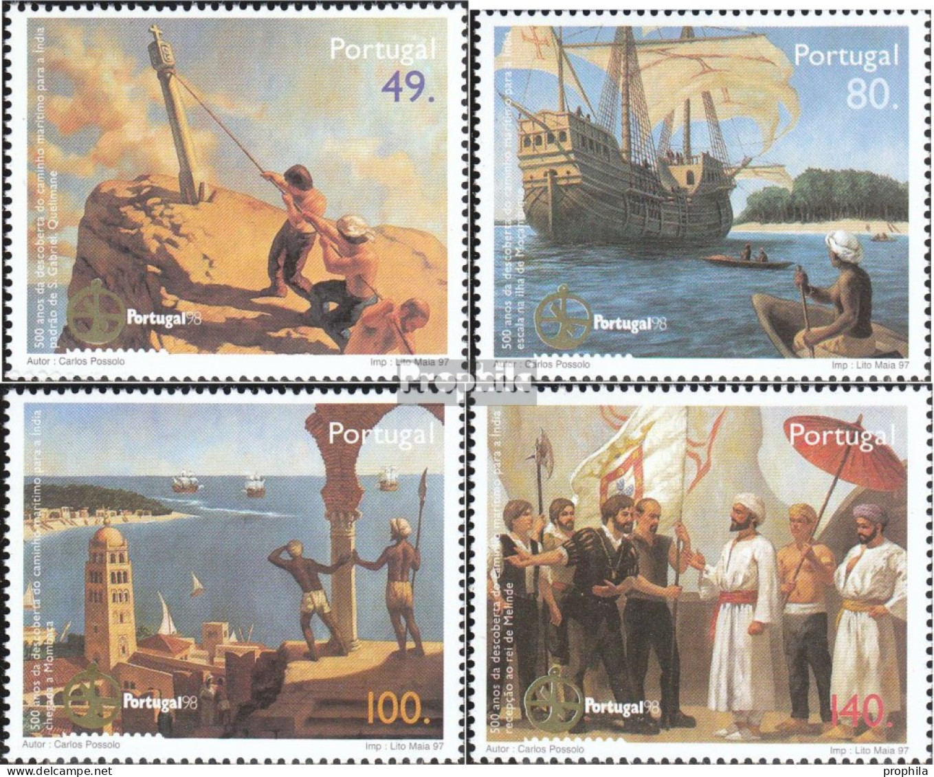 Portugal 2224-2227 (kompl.Ausg.) Postfrisch 1997 Briefmarkenausstellung - Ungebraucht