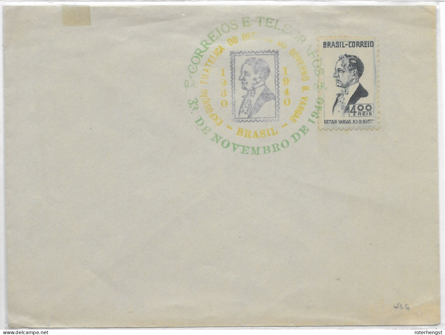 Brazil 1940 Stamp Fair Envelope - Briefe U. Dokumente