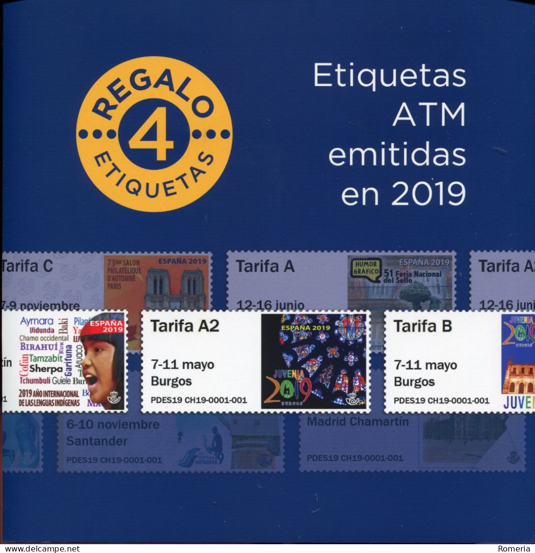 Espagne - 2019 - Les 9 émissions De L'année 2018 En Livret De Présentation - Emission Notre Dame De Paris Gratuite - Machine Labels [ATM]