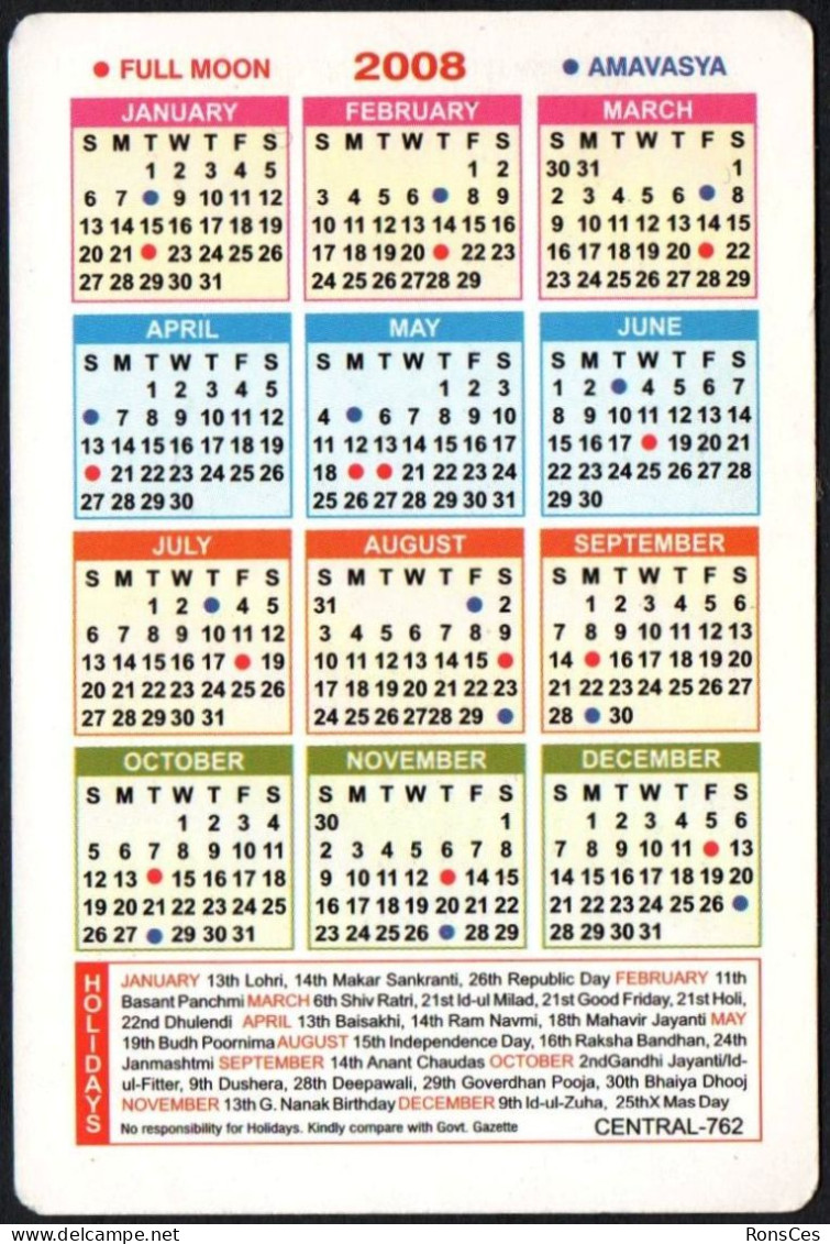 ITALIA 2008 - CALENDARIO TASCABILE - LA MINIERA - ARGENTERIA - GIOIELLI ETNICI - I - Kleinformat : 2001-...