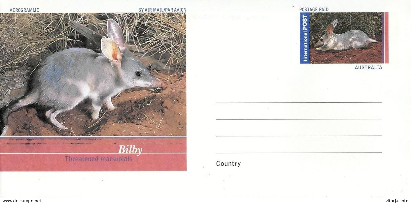 Australia - Aerogram - Bilby - Luchtpostbladen