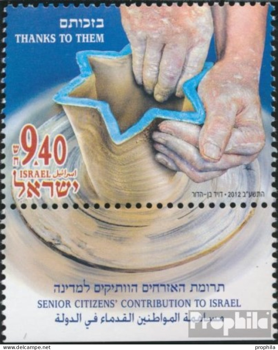 Israel 2302 Mit Tab (kompl.Ausg.) Postfrisch 2012 Dank An Die älteren Mitbürger - Ungebraucht (mit Tabs)