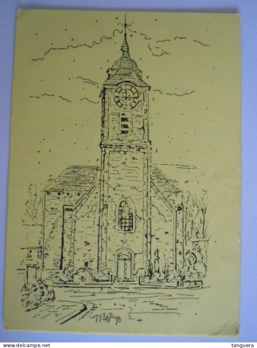 Mollem Tekening Van De Kerk Door Coppieters (701) - Asse