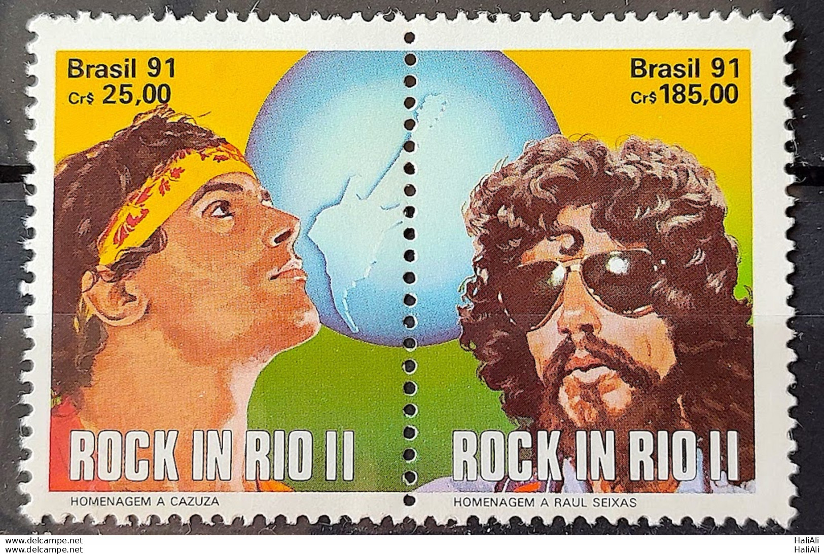 C 1719 Brazil Stamp Rock In Rio Music Cazuza Raul Seixas 1991 - Nuovi