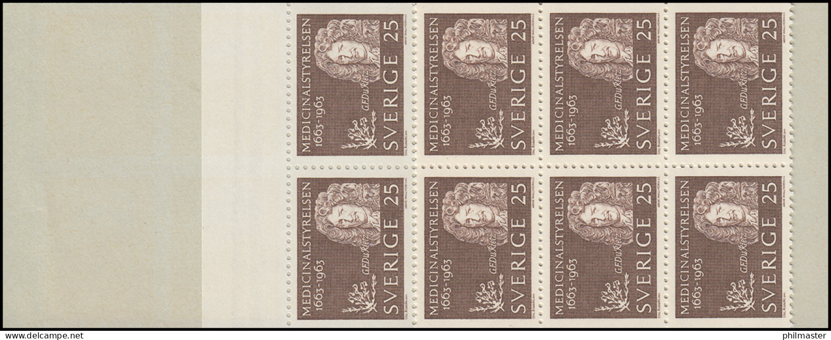 Markenheftchen Schwedisches Reichsgesundheitsamt 25 Öre 20x 508D, ** - Non Classés