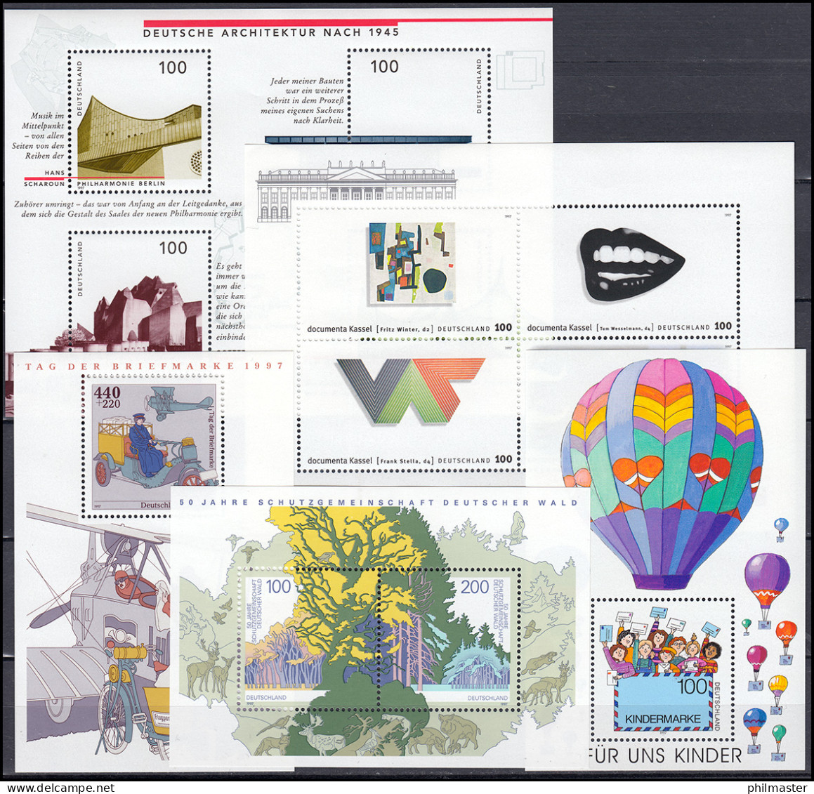 1895-1964 Bund-Jahrgang 1997 Komplett Postfrisch ** - Collezioni Annuali