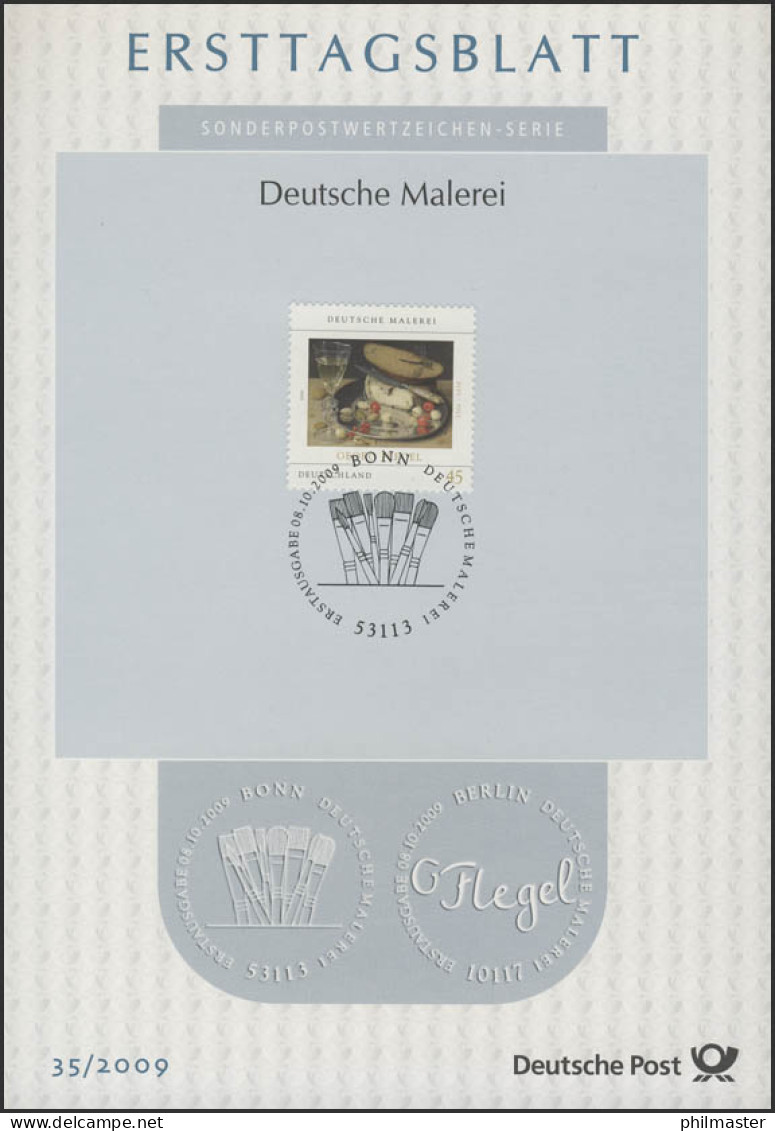 ETB 35/2009 Malerei, Georg Flegel, Sillleben Käse, Kirschen - 2001-2010