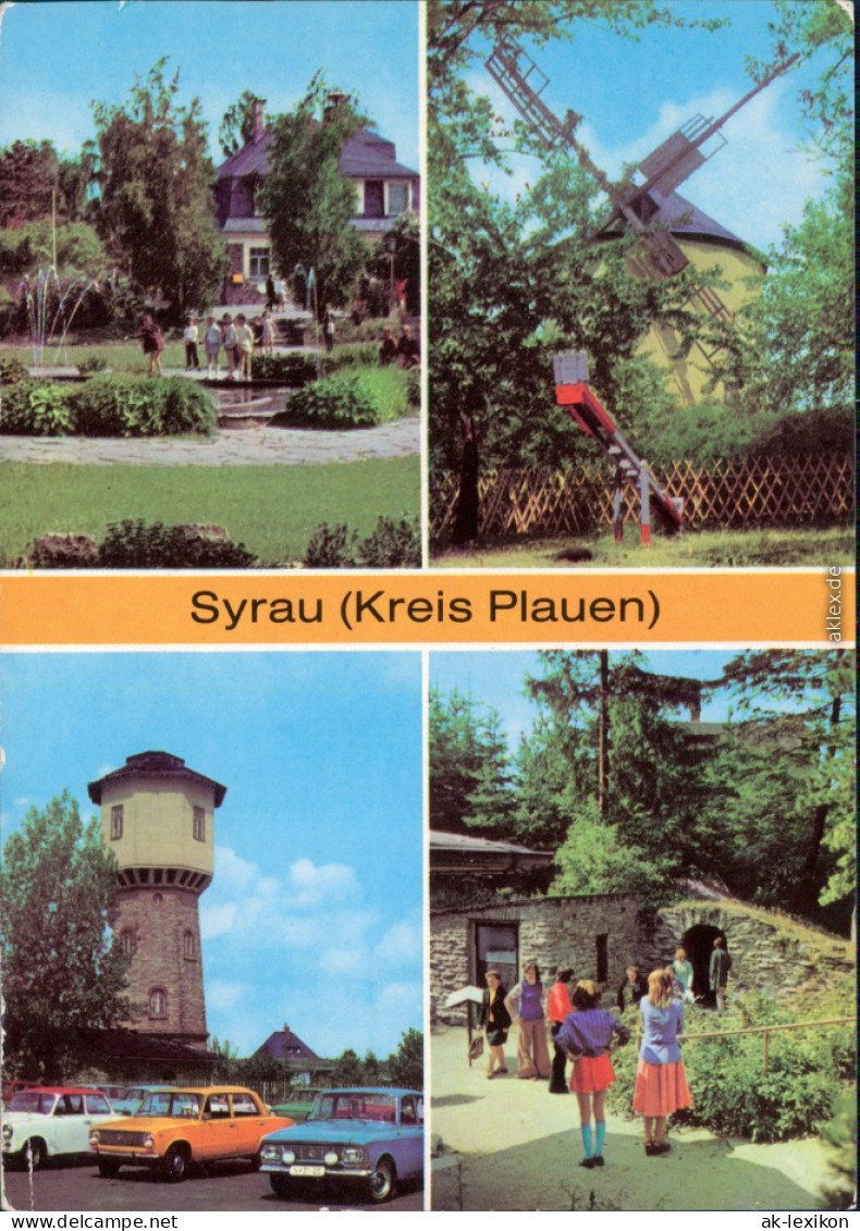 Syrau (Vogtland) Drachenhöle, Windmühle, Wasserturm, Hölenausgang 1980 - Syrau (Vogtland)