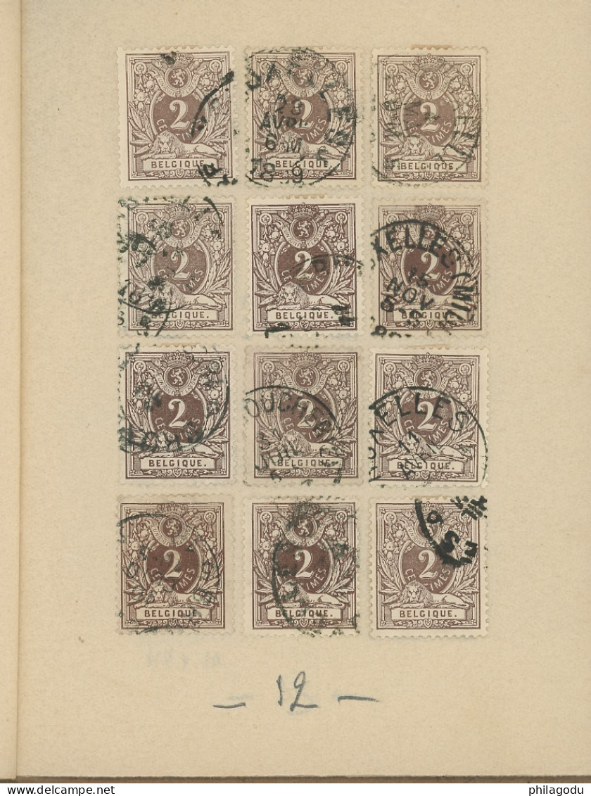 Joli Lot Du 2c Brun. (Sc.29)  ±140 Timbres - 1869-1888 Lying Lion