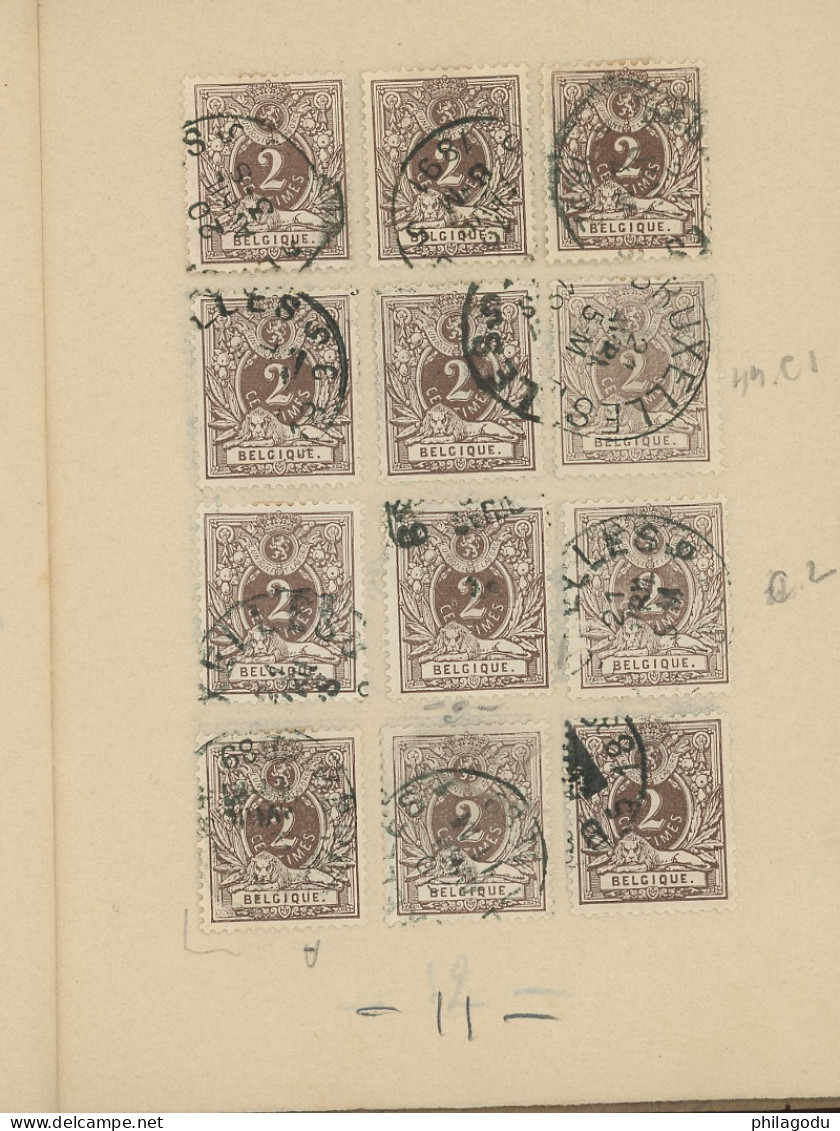 Joli Lot Du 2c Brun. (Sc.29)  ±140 Timbres - 1869-1888 Lying Lion