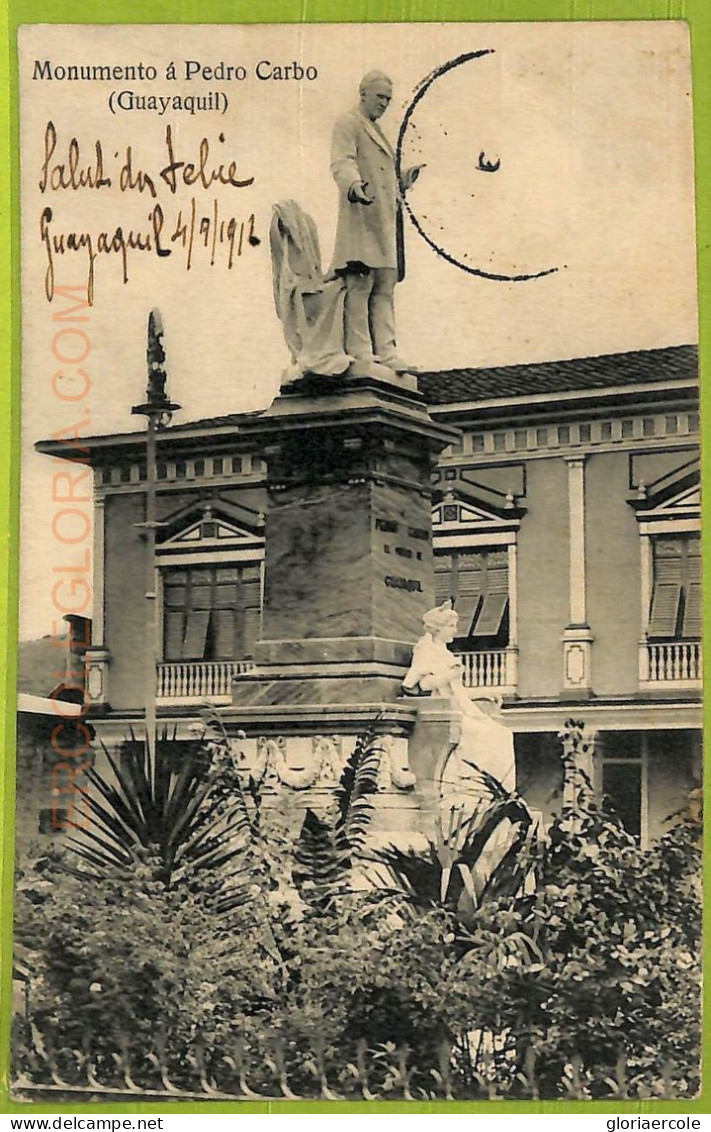 Af2376 - ECUADOR - Vintage Postcard -  Guayaquil - 1912 - Ecuador