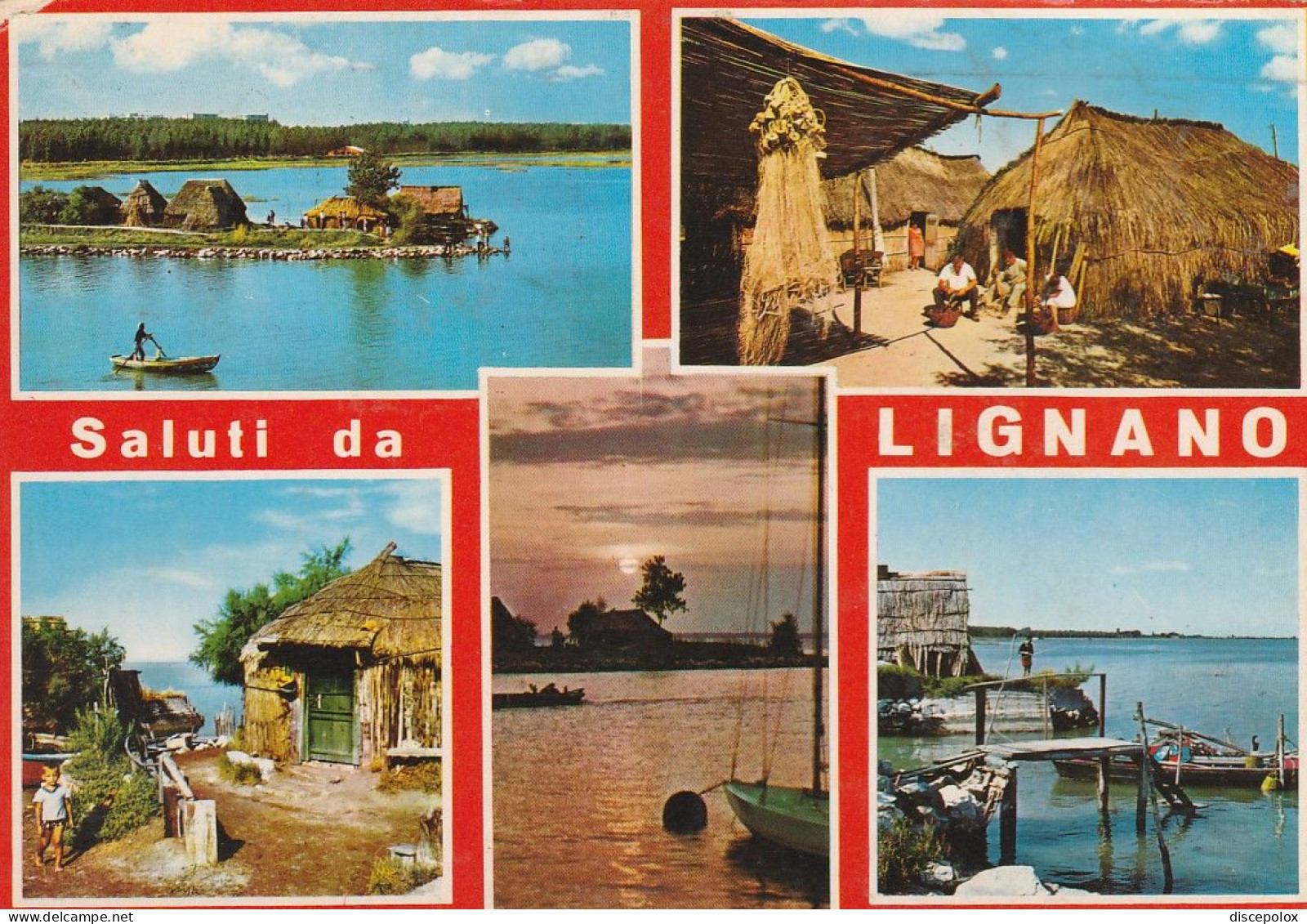 AD31 Saluti Da Lignano Sabbiadoro (Udine) - Panorama Vedute Multipla / Viaggiata 1977 - Autres & Non Classés