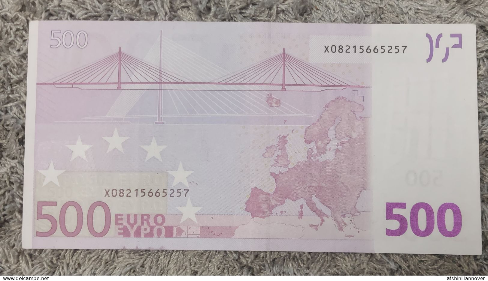 European Union  500 Euro Banknote 2002 Rare X0 Series Germany 500€ 2002 - 500 Euro