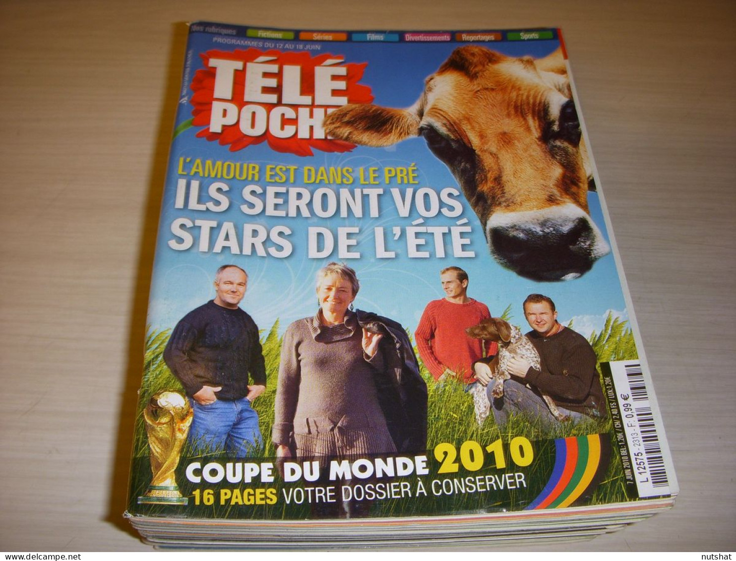 TELE POCHE 2313 07.06.2010 16 Pages COUPE MONDE FOOTBALL CANTELOUP James BOND - Televisione