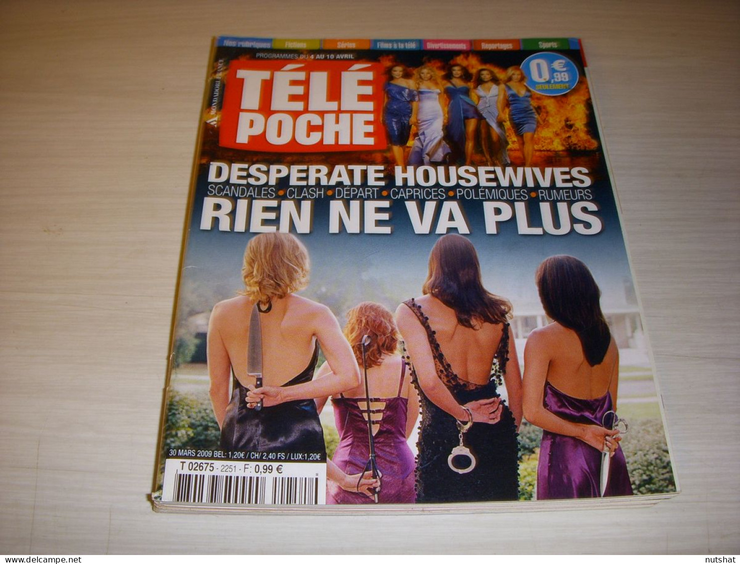 TELE POCHE 2251 30.03.2009 DESPERATE HOUSEWIVES 6 Pages OSS 117 Jean DUJARDIN - Television