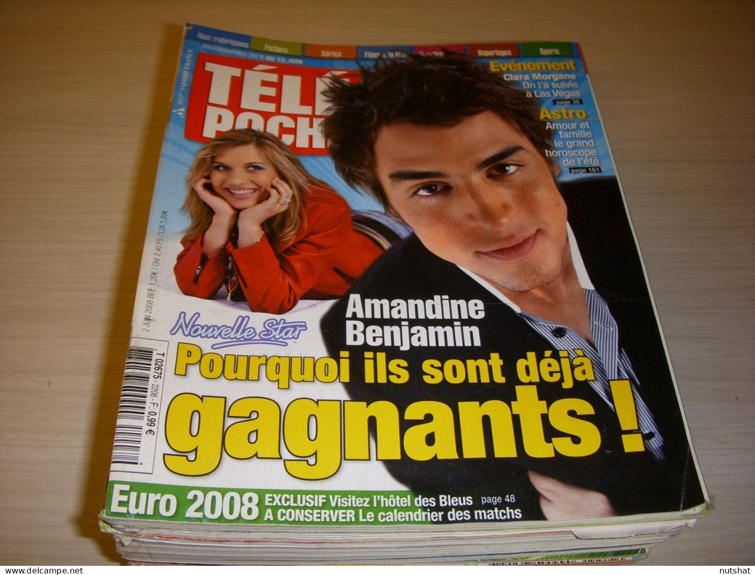 TELE POCHE 2208 02.06.2008 NOUVELLE STAR Clara MORAGNE Roger MOORE James BOND - Télévision