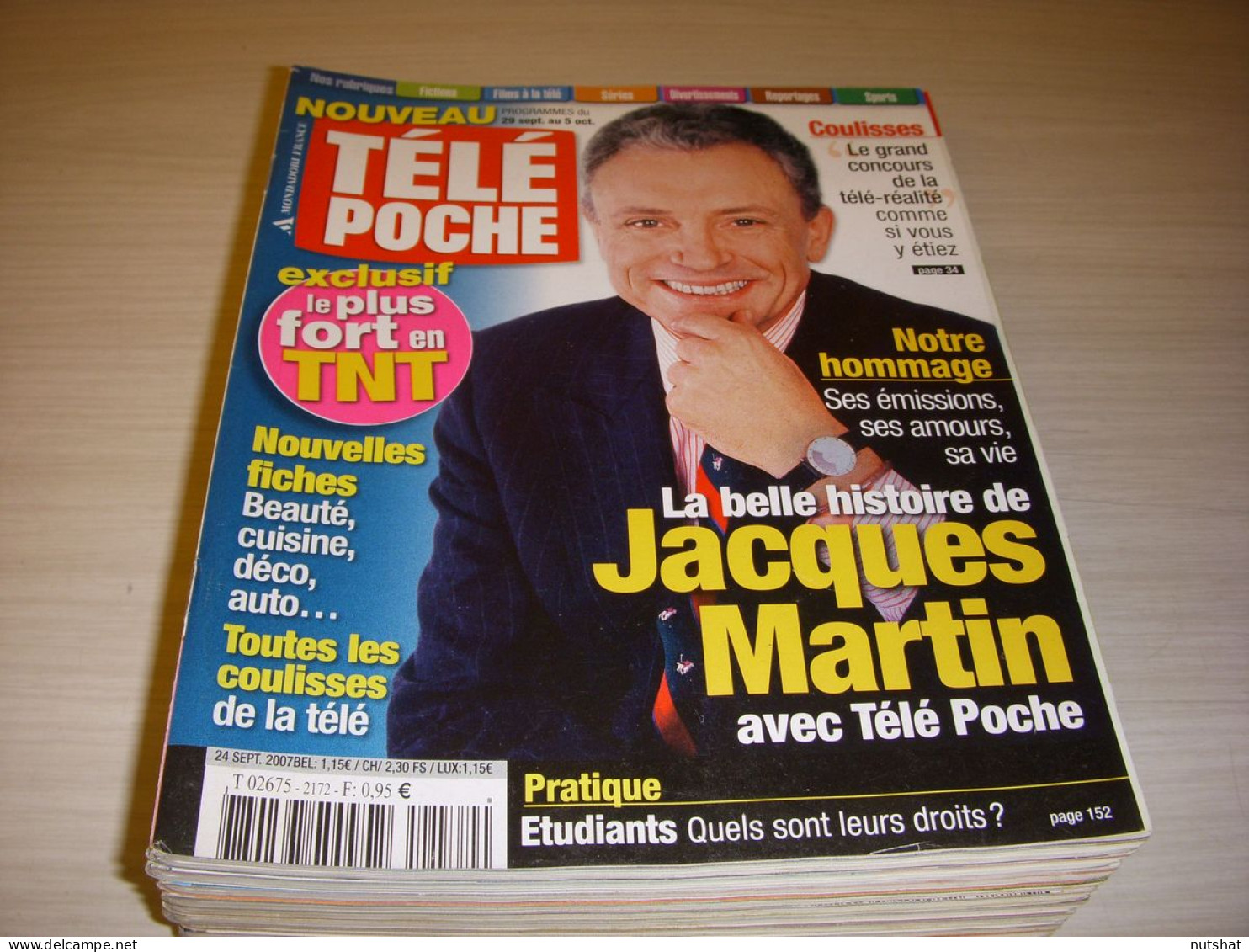 TELE POCHE 2172 24.09.2007 HOMMAGE A Jacques MARTIN Charles BERLING Annie LENNOX - Television