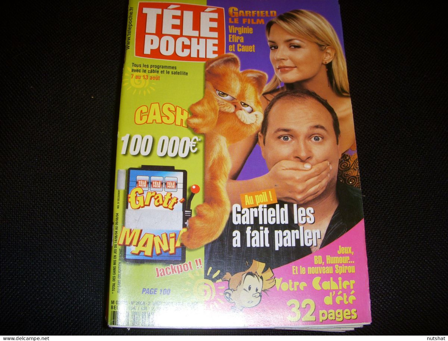 TELE POCHE 2008 02.08.2004 GARFIELD REALI REGGIANI DISTEL DIEFENTHAL ZOE FELIX - Television