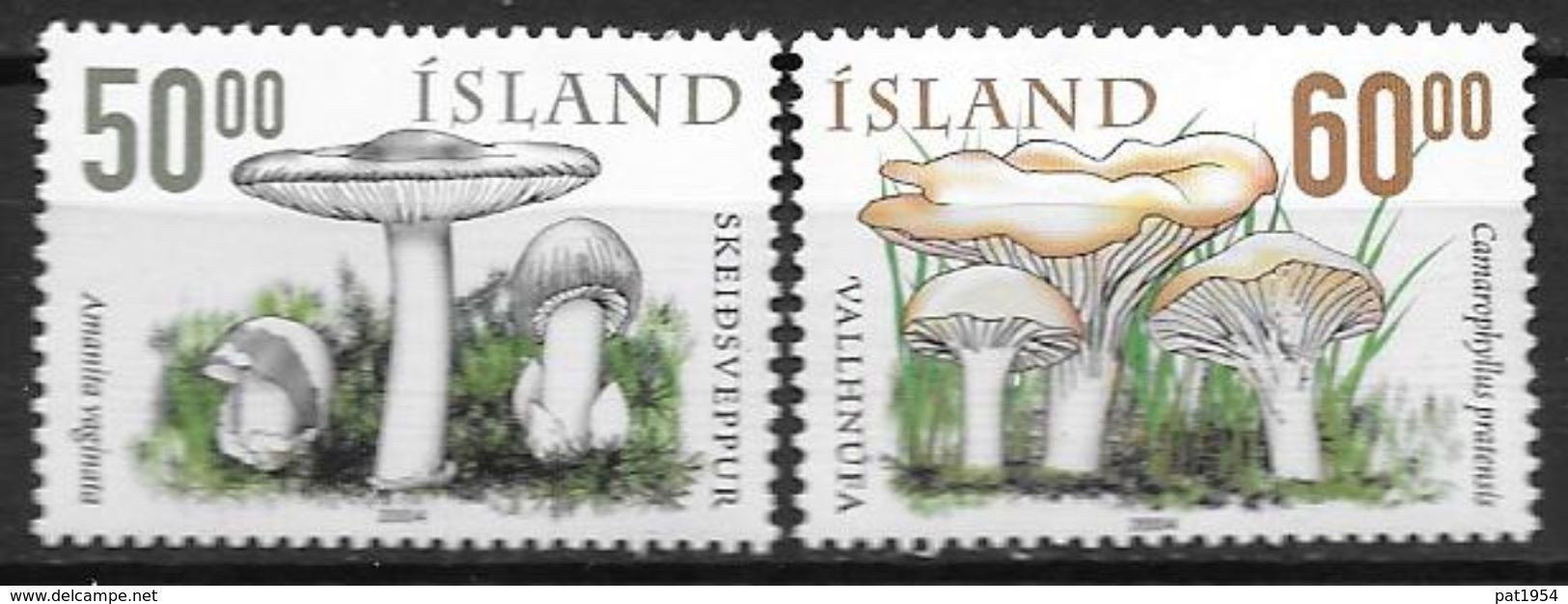 Islande 2004 N°999/1000 Neufs** Champignons - Unused Stamps