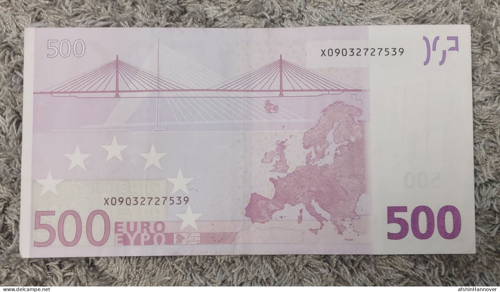 European Union  500 Euro Banknote 2002 Rare X0 Series Germany 500€ 2002 - 500 Euro