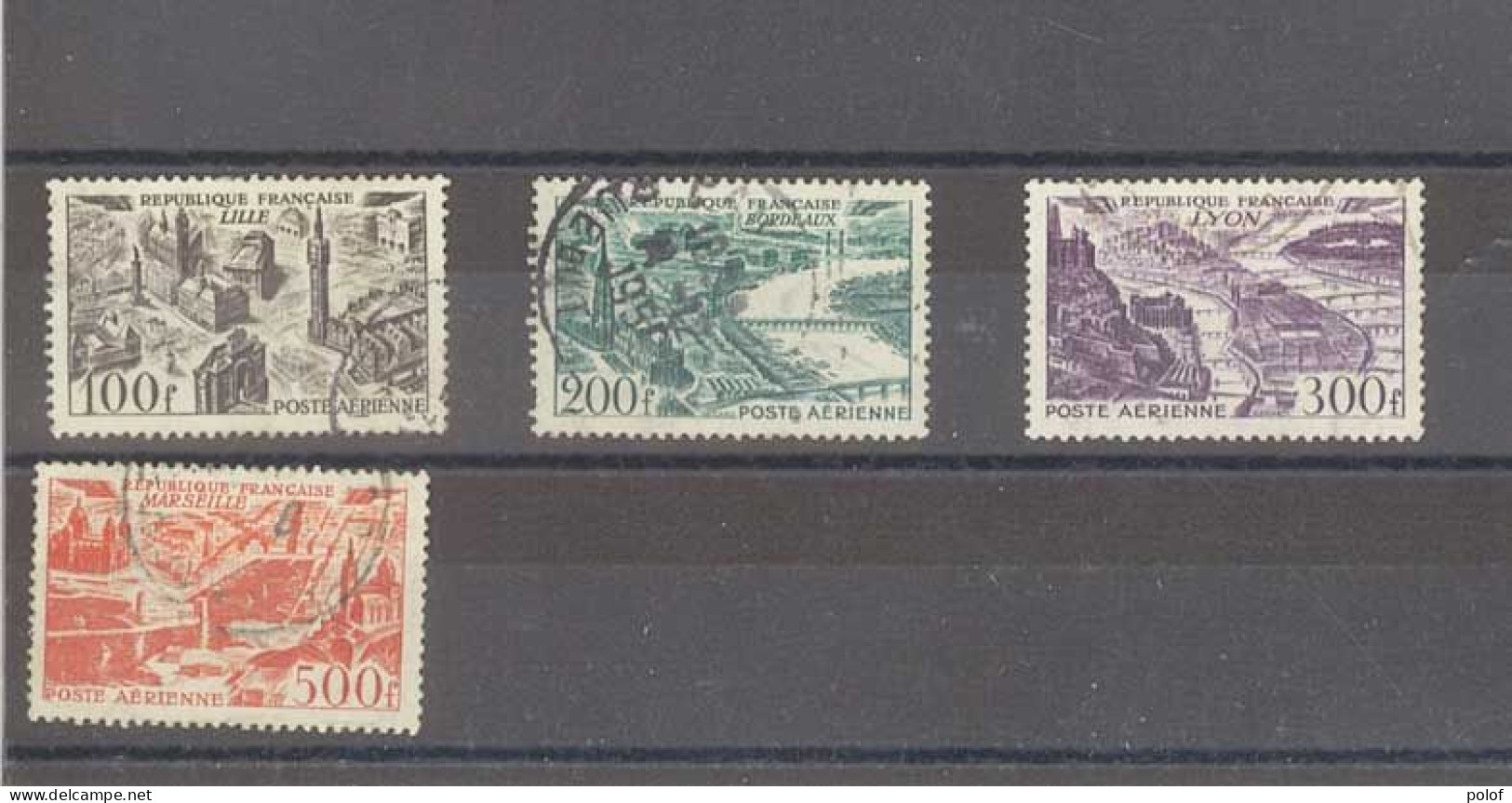 POSTE AERIENNE - Série De 4 Timbres Oblitérés - Yvert N° 24 à 27 - - 1927-1959 Oblitérés