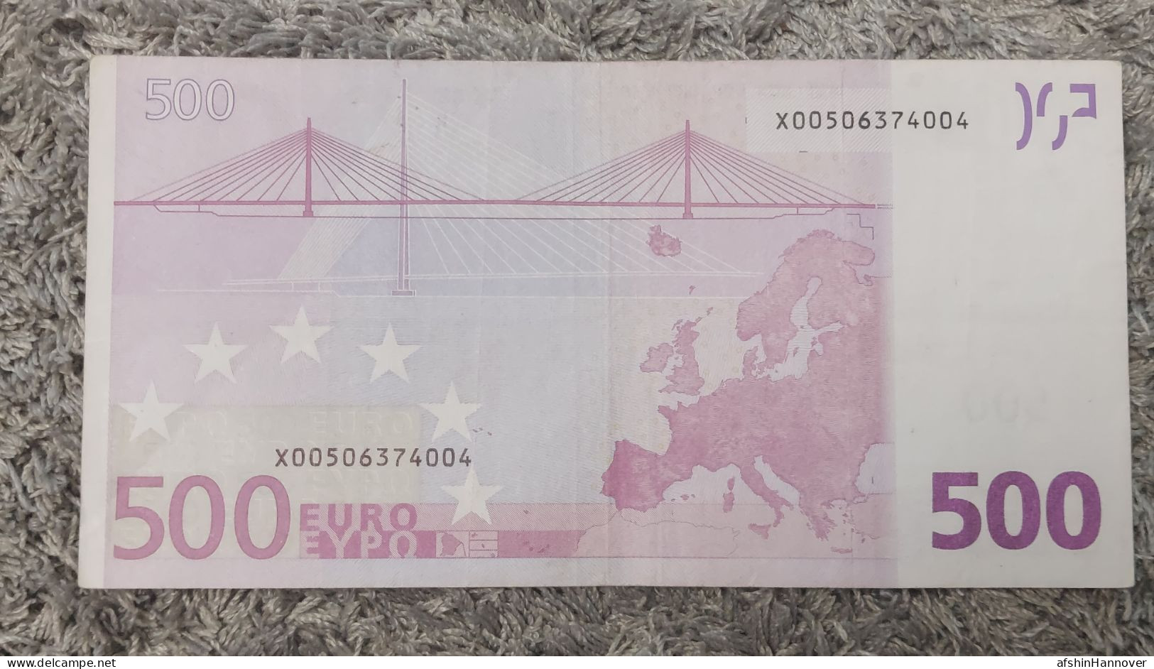 European Union  500 Euro Banknote 2002 Rare X0 Series Germany 500€ 2002 - 500 Euro