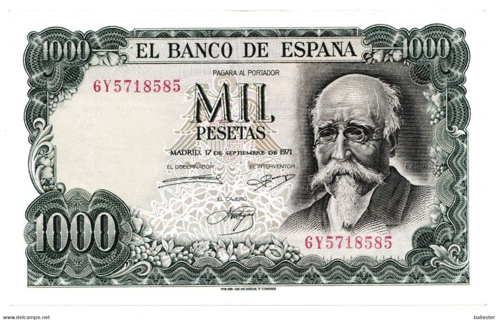 Espanha - Billete Mil 1000 Pesetas (mbc) - 1000 Pesetas