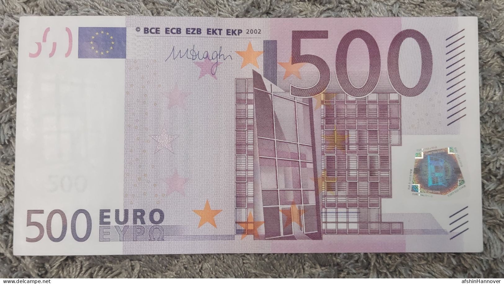 European Union  500 Euro Banknote 2002 Rare N Series Austria 500€ 2002 - 500 Euro