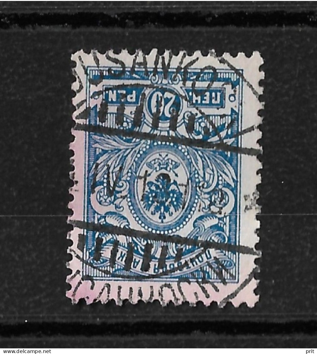 Finland 1911 20p Kuusankoski Postmark. Michel 64A - Gebraucht