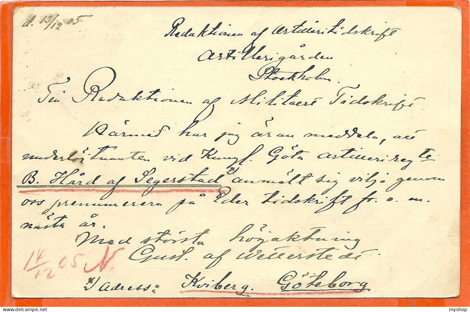 DK125_*   POSTAL STATIONARY * SENT From REDAKTIONEN  Af MILITAER TIDSKRIFT * SEE SCANS - Postal Stationery