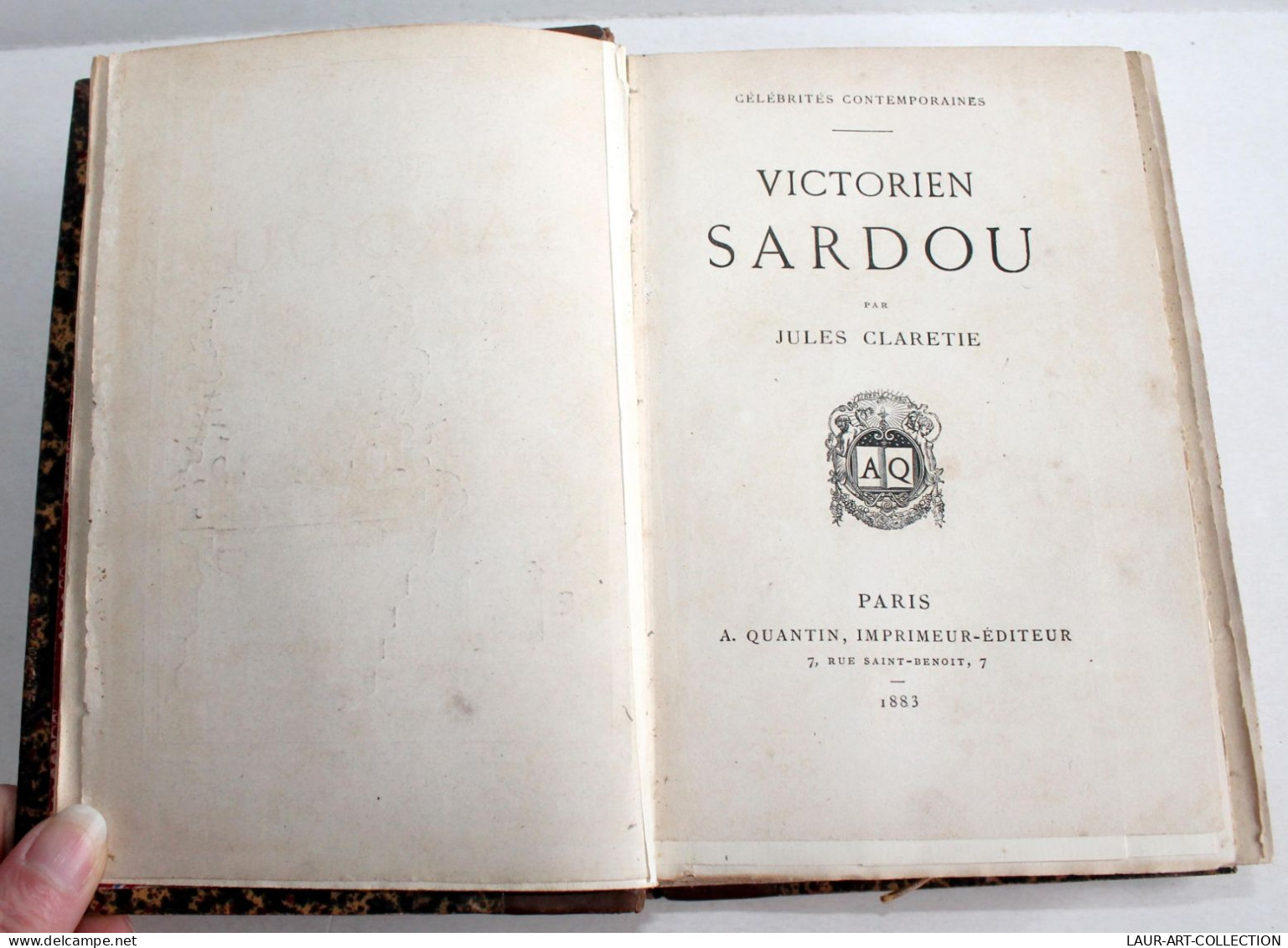 RARE! VICTORIEN SARDOU De CLARETIE + NOS BONS VILLAGEOIS COMEDIE 1883 THEATRE / ANCIEN LIVRE XIXe SIECLE (2603.42) - Franse Schrijvers