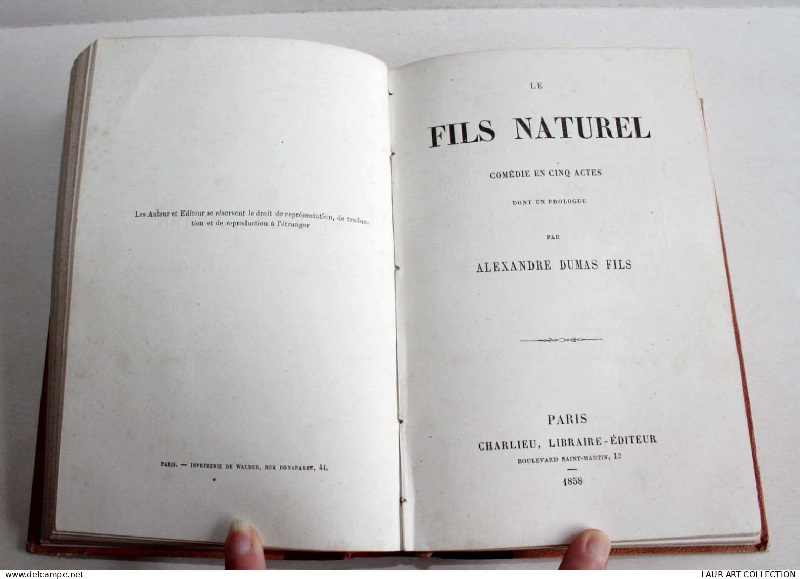 RARE THEATRE EO 3 EN 1 FAUX BONSHOMMES + FILS NATUREL + NOS BONS VILLAGEOIS 1856 / ANCIEN LIVRE XIXe SIECLE (2603.43) - Auteurs Français