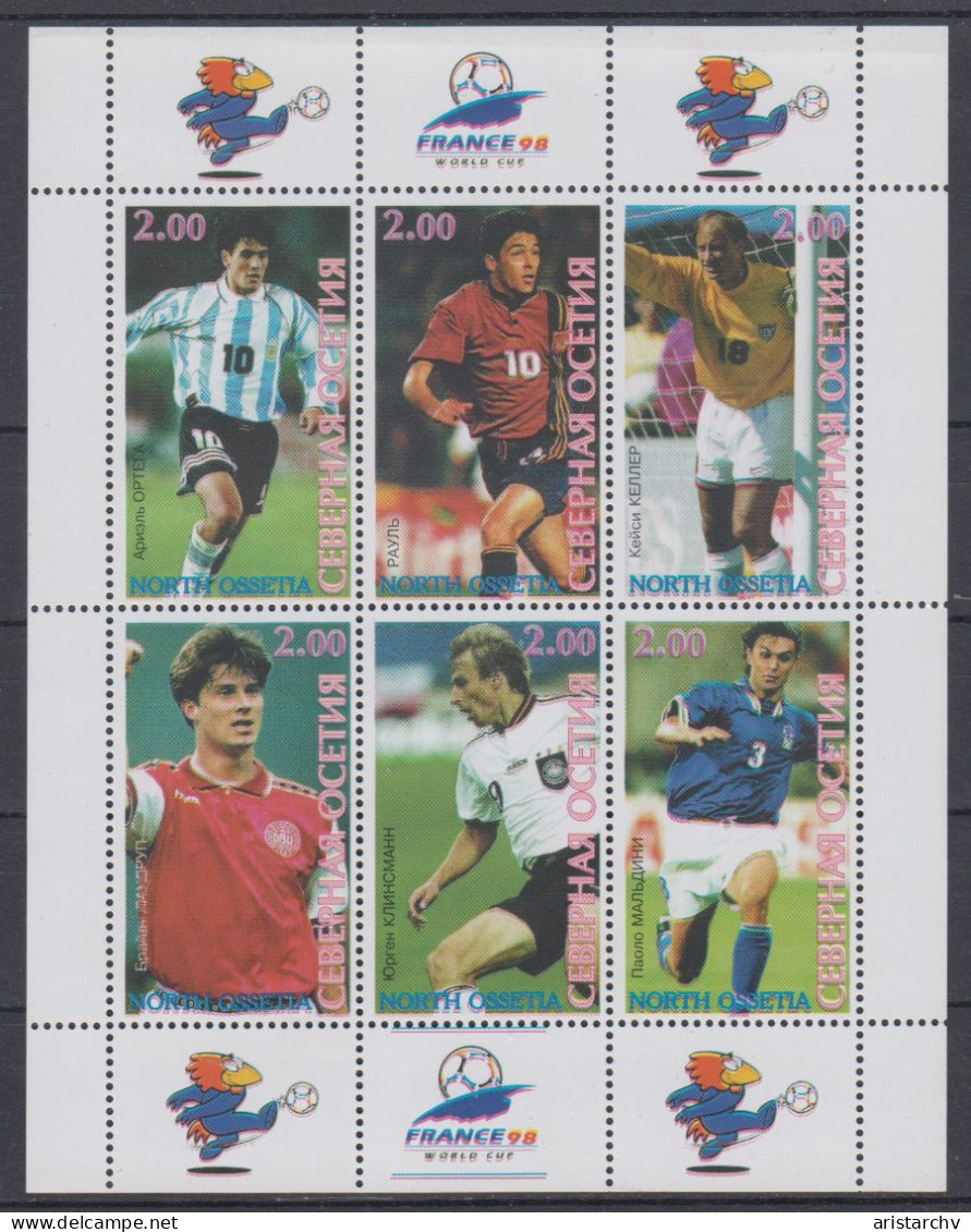 RUSSIA 1998 FOOTBALL WORLD CUP SHEETLET - 1998 – Frankreich