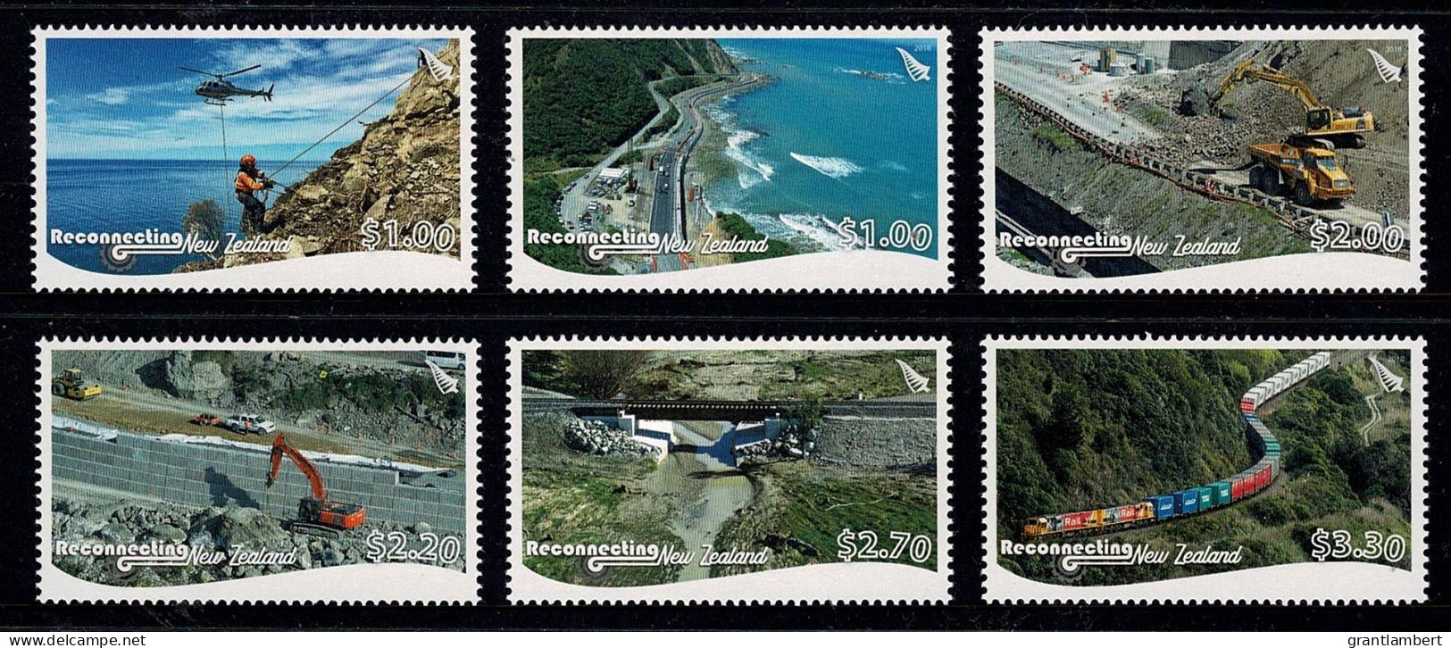 New Zealand 2018 Reconnecting NZ (after Earthquake)  Set Of 6 MNH - Unused Stamps