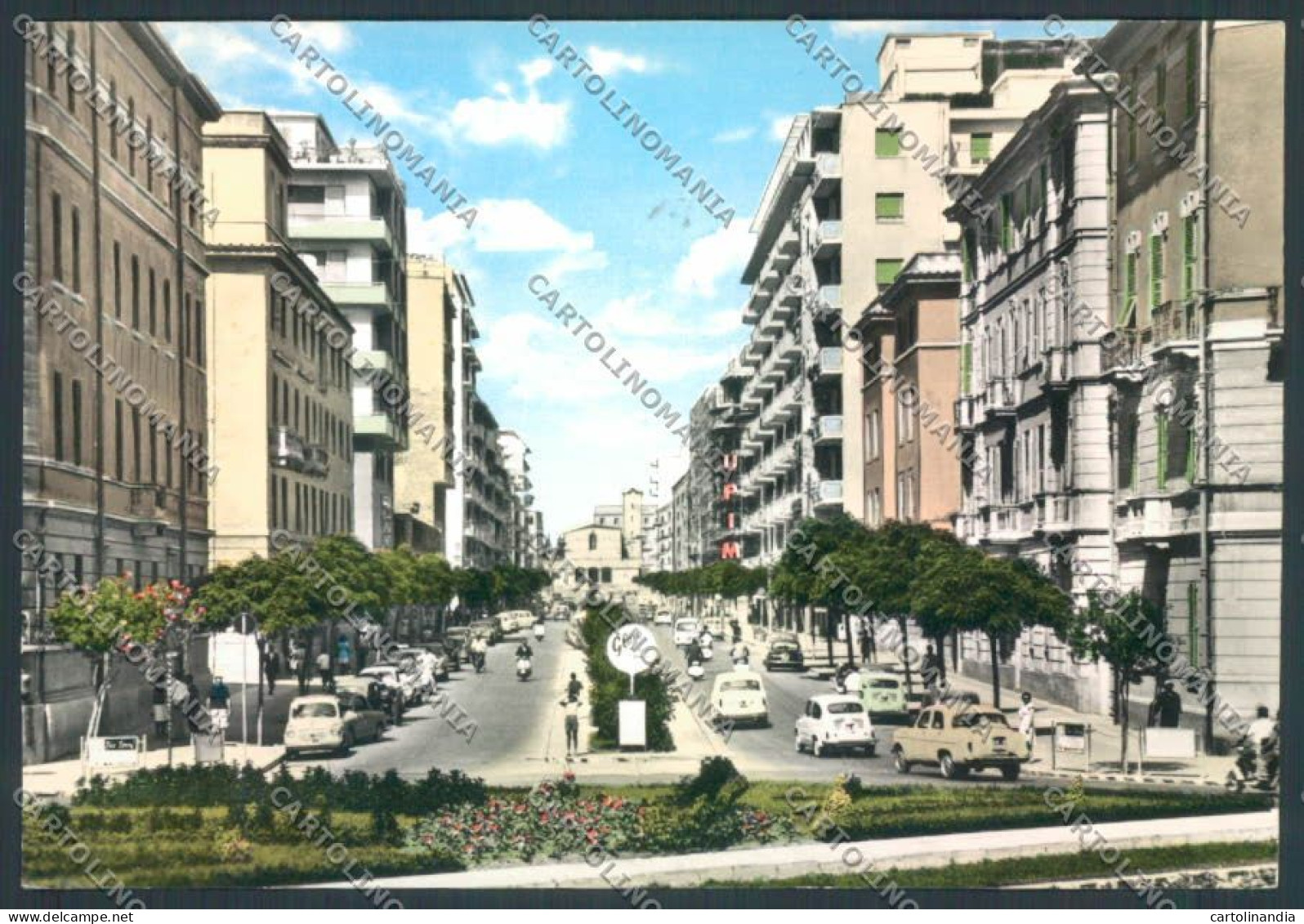 Cagliari Città Via Dante Foto FG Cartolina ZF6306 - Cagliari