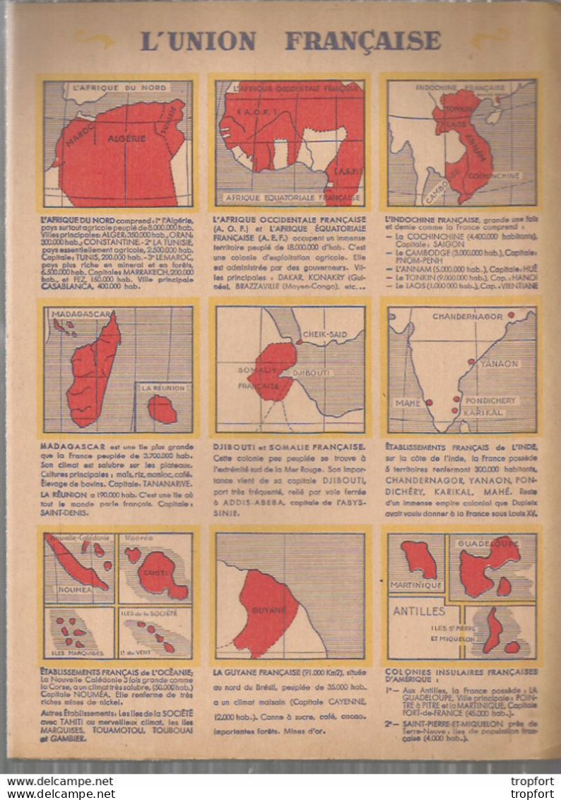 Protège-Cahiers Ancien // L Union Française MECANO FURNEX FLAMBO Indochine Guyane Madagascar Algerie Maroc - Book Covers