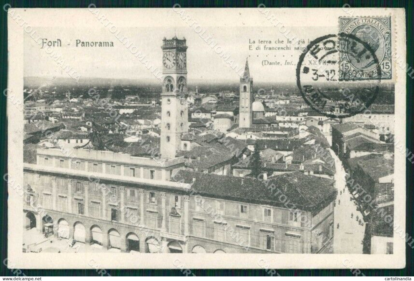 Forlì Città Dante Cartolina RB7851 - Forlì