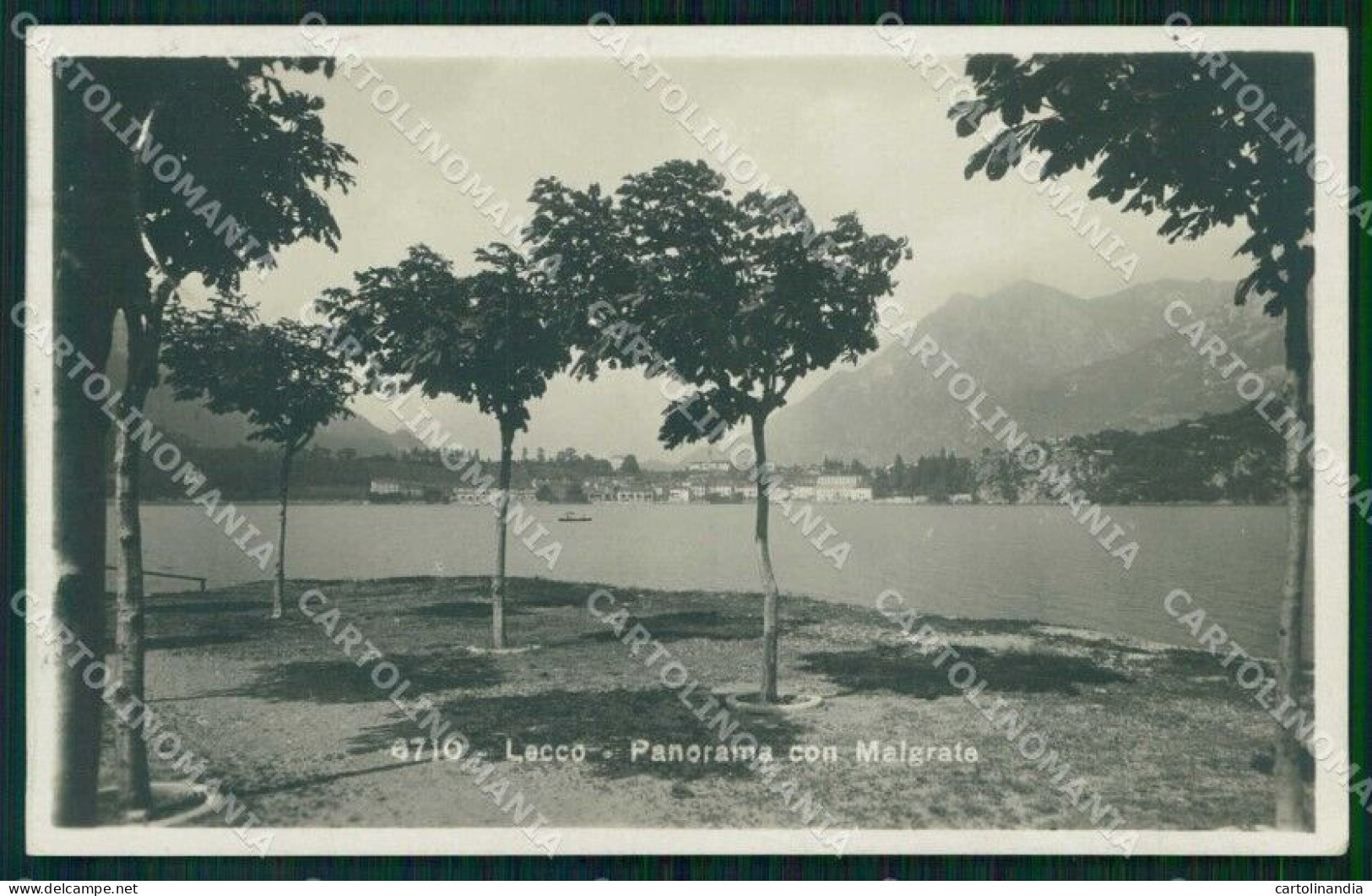 Lecco Città Panorama Con Malgrate Foto Cartolina RB8598 - Lecco