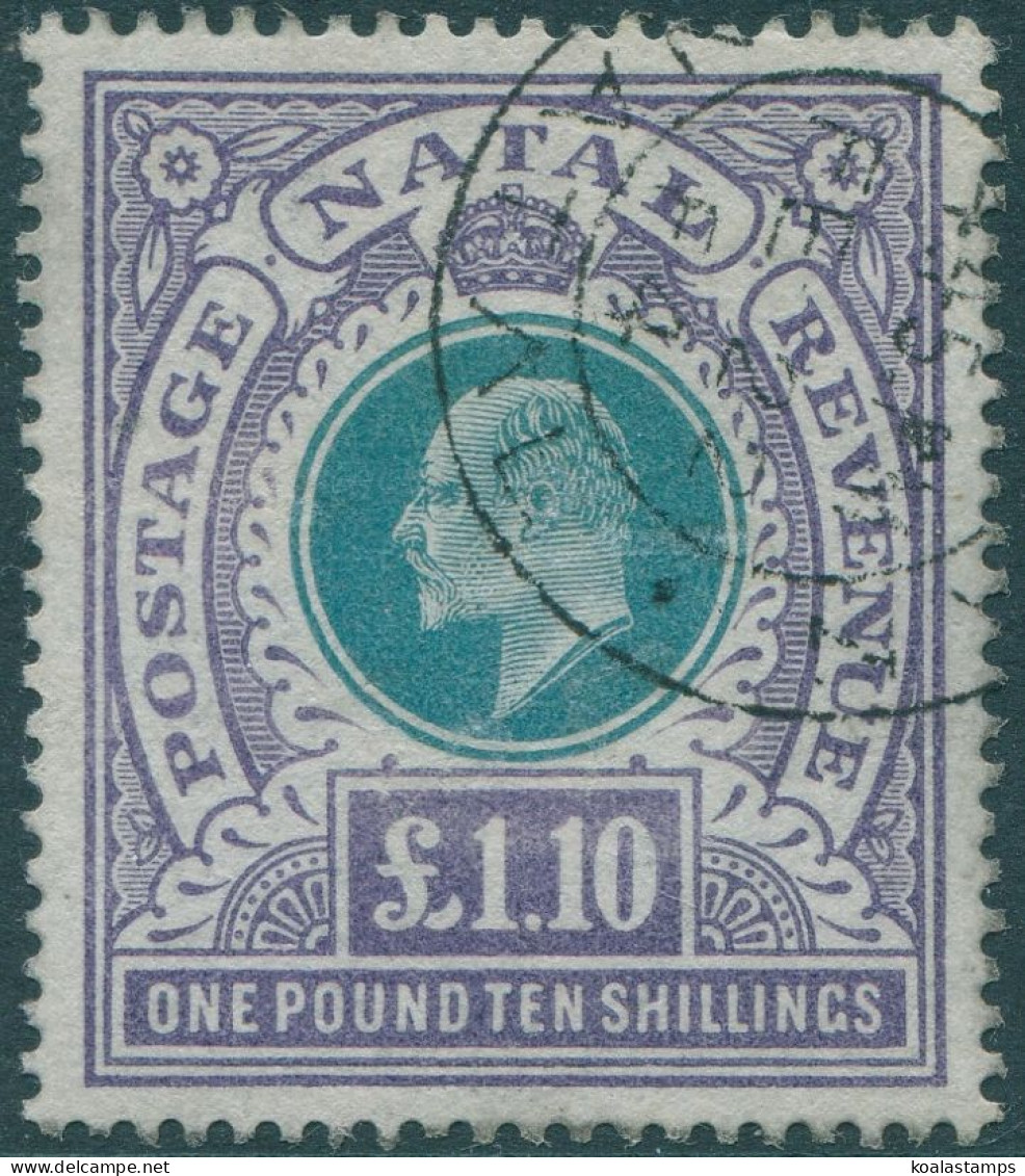 Natal 1902 SG143 £1.10 KEVII FU - Natal (1857-1909)