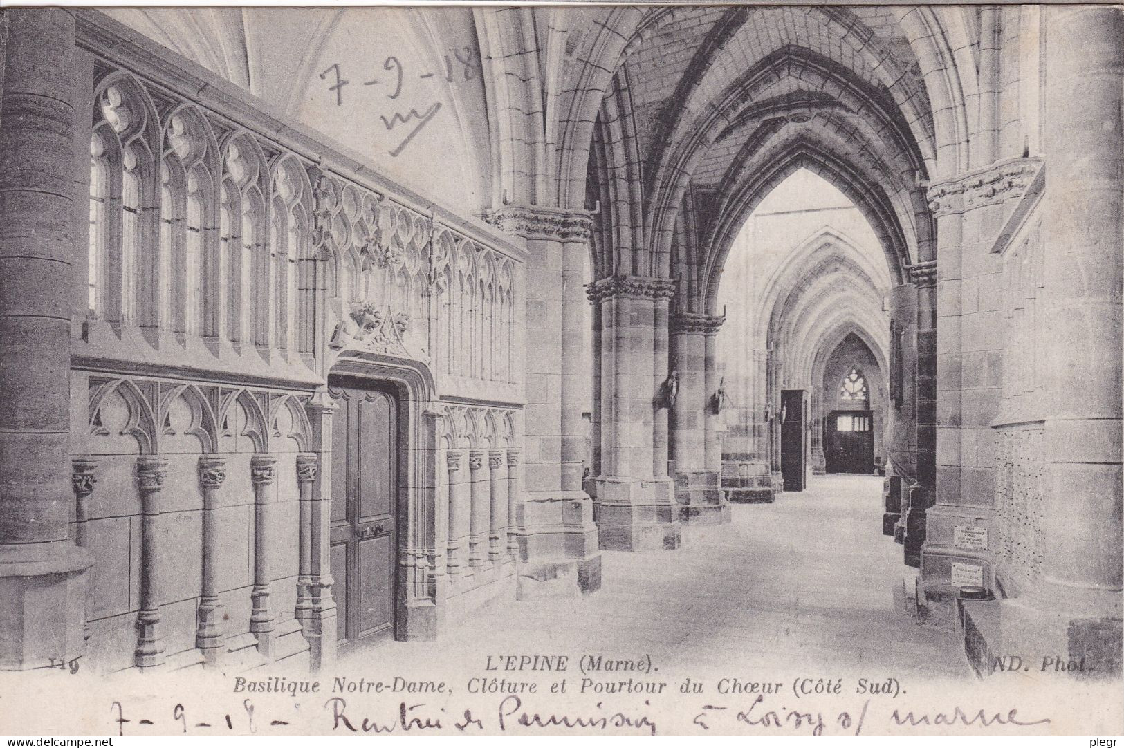 0-51231 01 03+16 - L'EPINE - BASILIQUE - CLÔTURE ET POURTOUR DU CHOEUR (CÔTE SUD) - L'Epine