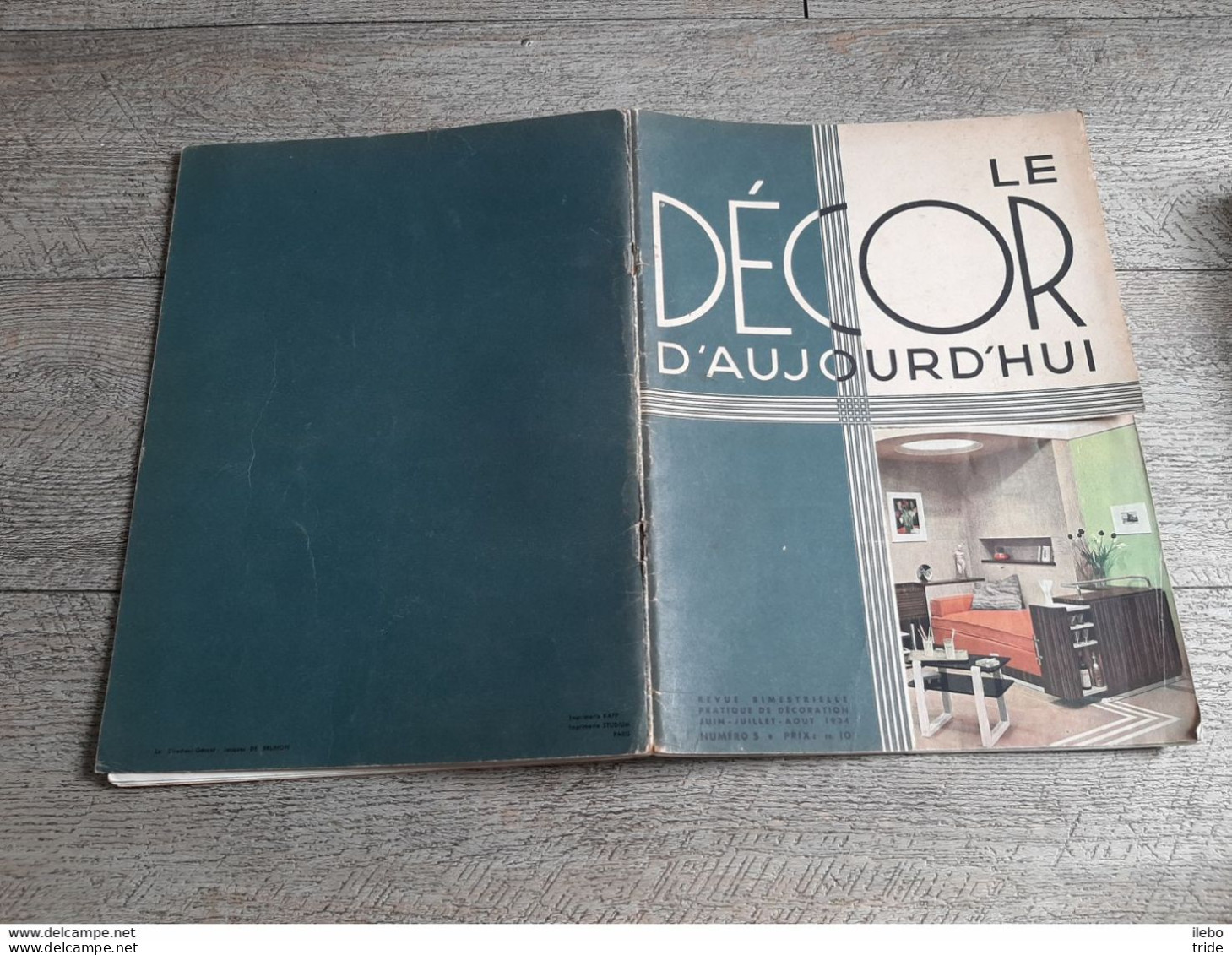 Revue N°5 Décor D'aujourd'hui 1934 Art Décoratif Crise Salon Artistes Décorateurs Papier Peint Bureau Art Breton - Casa & Decoración