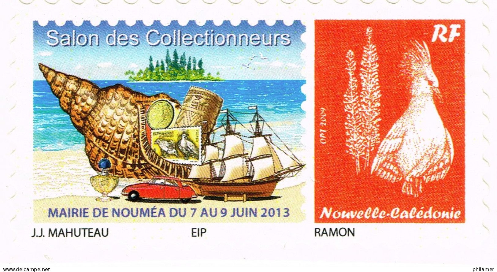 NOUVELLE CALEDONIE NEW CALEDONIA Timbre A Moi Personnalis Public YT 1174 TPNC19 Salon Noumea Coquillage 13 Ramon Neuf TB - Unused Stamps