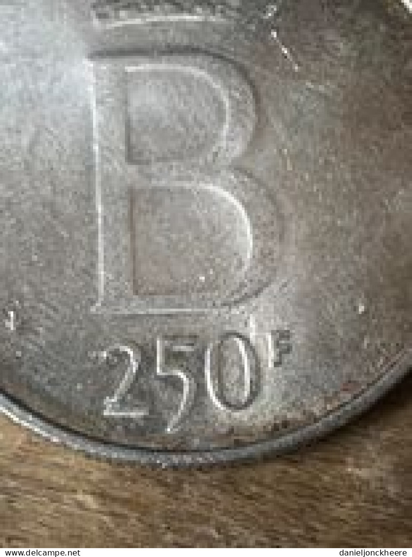 Munt Coin 250 F Belgium 1976 Baudoiun Roi Des Belges - 10 Frank