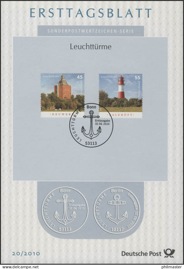 ETB 20/2010 Leuchttürme, Neuwerk Und Falshöft - 2001-2010