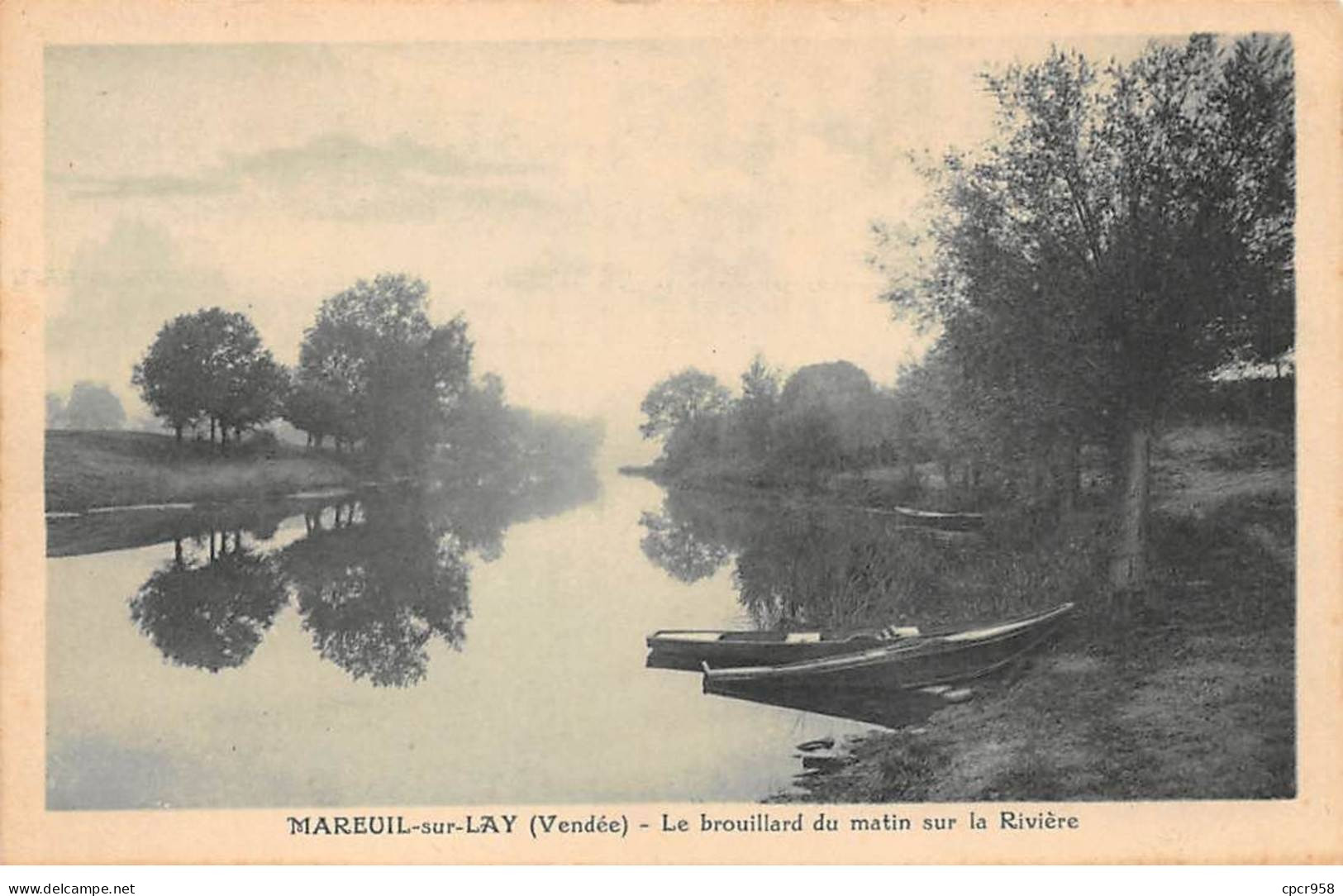 85 - MAREUIL SUR LAY - SAN33710 - Le Brouillard Du Matin Sur La Rivière - Mareuil Sur Lay Dissais