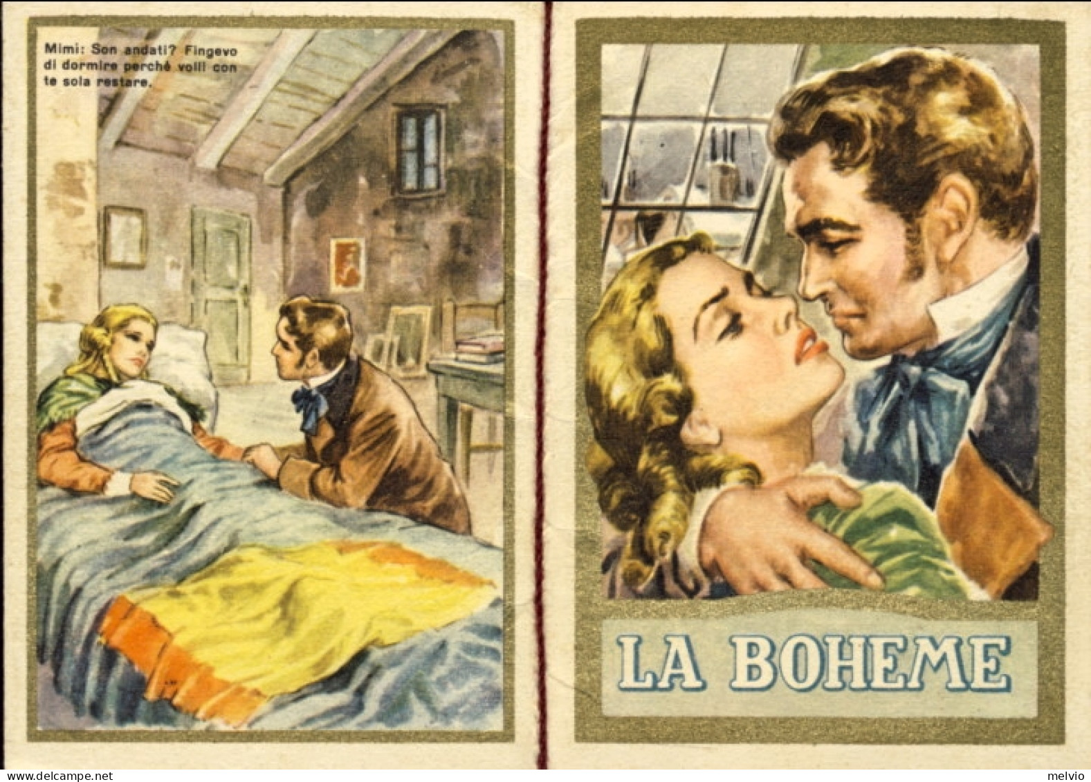 1955-"La Boheme"calendario Profumato 6x9 Cm. In Ottime Condizioni - Small : 1941-60