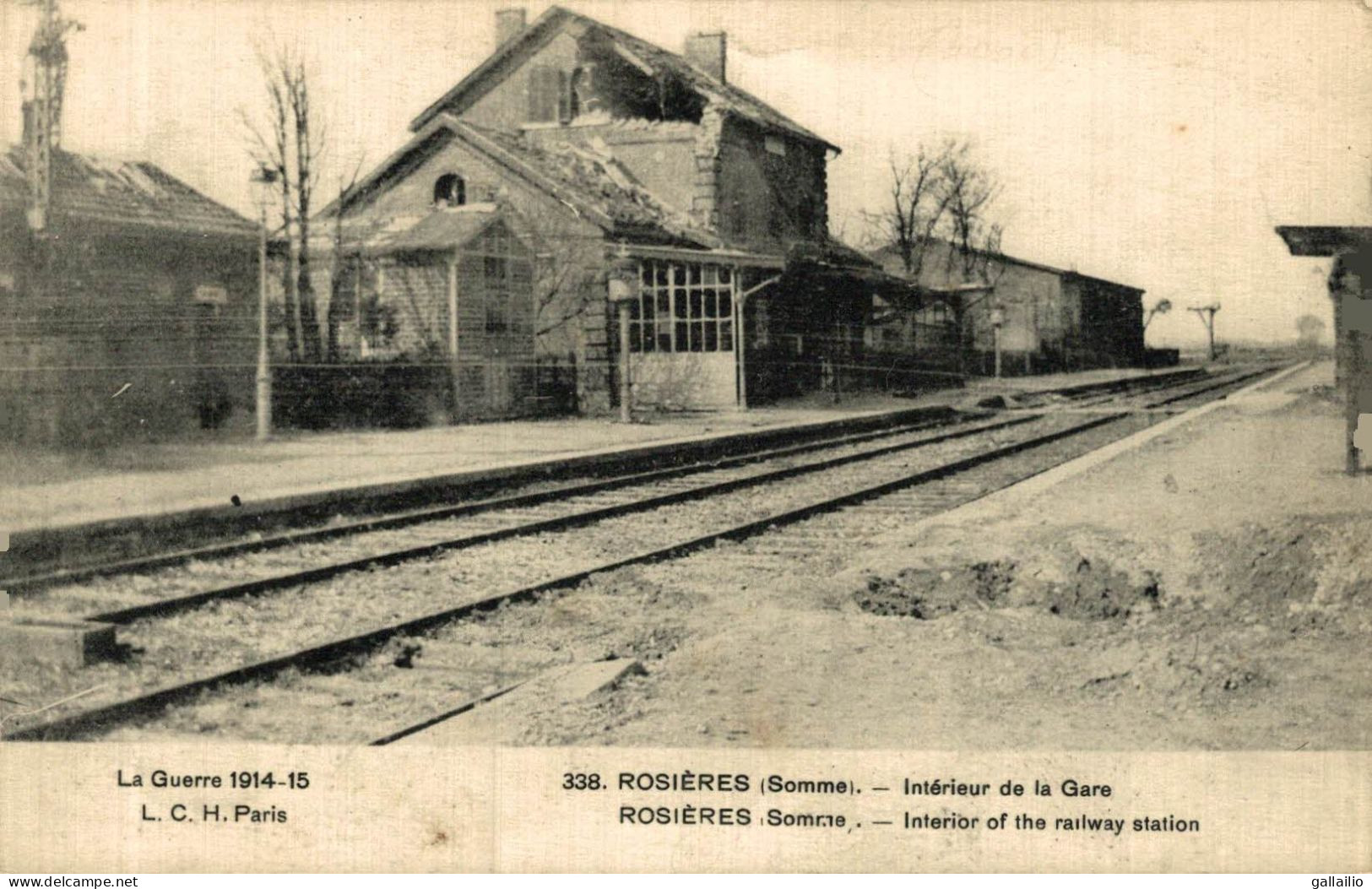 ROSIERES INTERIEUR DE LA GARE - Rosieres En Santerre