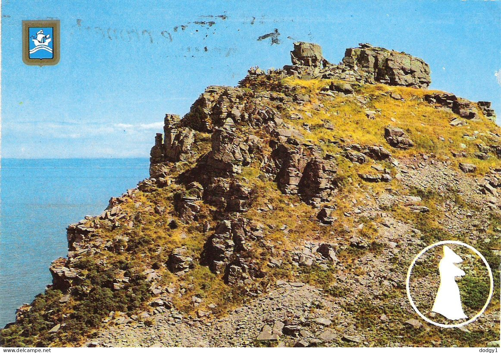 THE WHITE LADY, VALLEY OF THE ROCKS, LYNTON, NORTH DEVON, ENGLAND. USED POSTCARD Mm7 - Lynmouth & Lynton